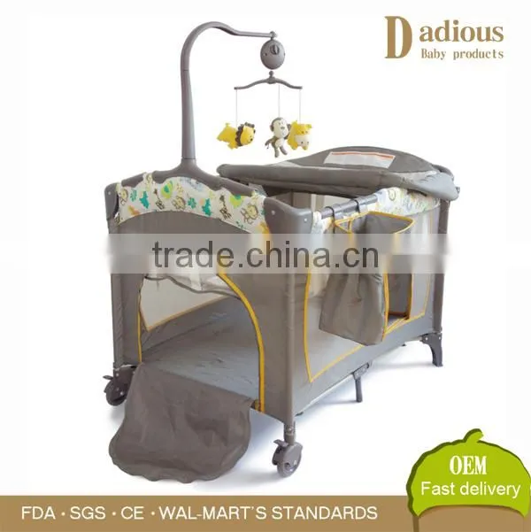 Promotional & Discount Child Playpen Baby Crib with Toy Double Bed