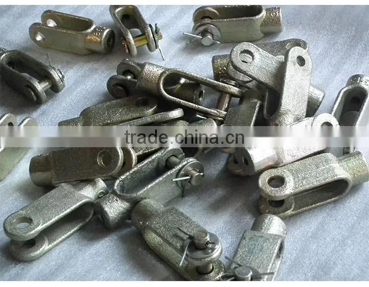 Push Pull Cable End Fittings U Fork Q235 zinc plating