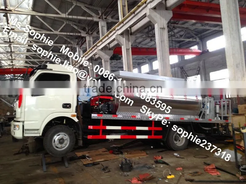 6cbm bitumen tanker truck, bitumen transportation truck,bitumen distributor truck