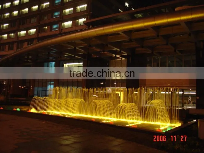 Outdoor water fountain in Guangzhou baiyun airport
