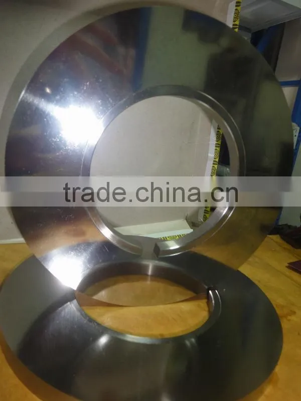 slitting roller blades in stock,slitter machine knife for steel/ferrous/cold rolling/packaging