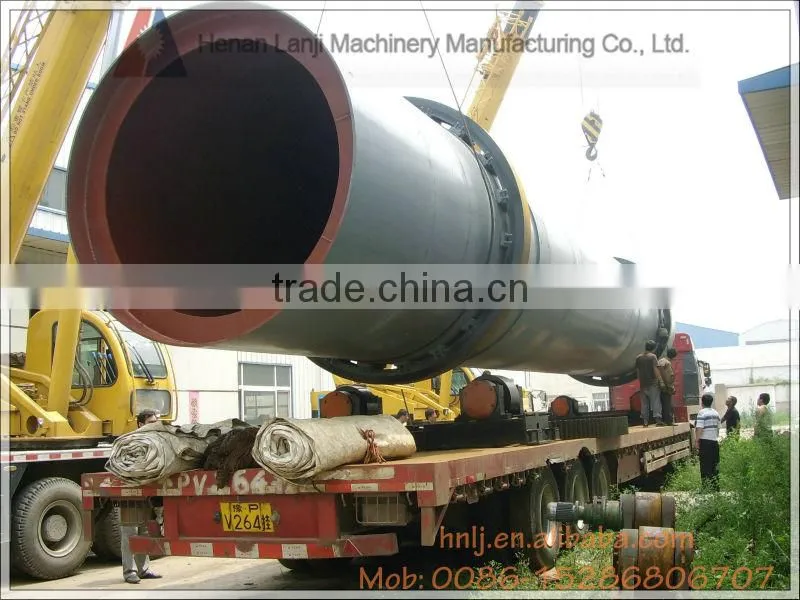 Large slag dryer with reasonable design