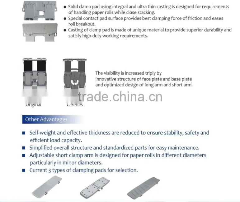 G Series Paper Roll Clamp Bin clamp wood clamp