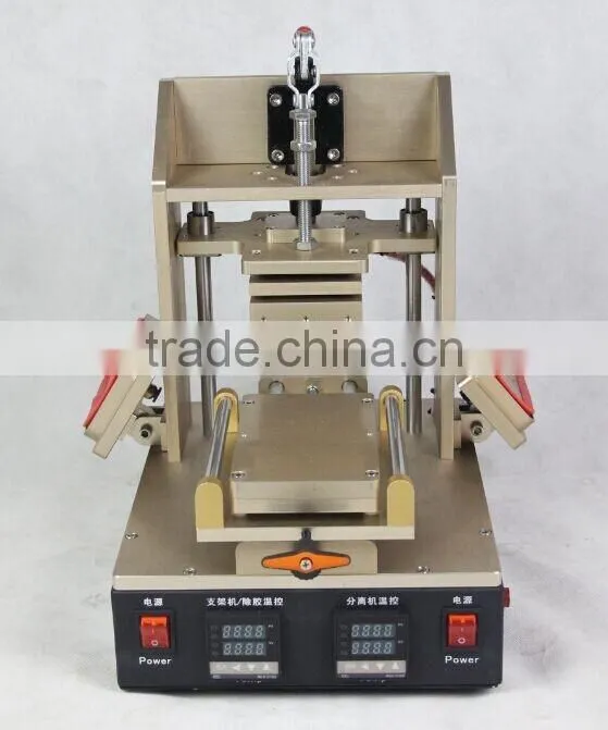 lastest!4in1 Bezel Middle Frame Separating Machine +lcd screen separator machine with vacuum pump+glue removal+preheater