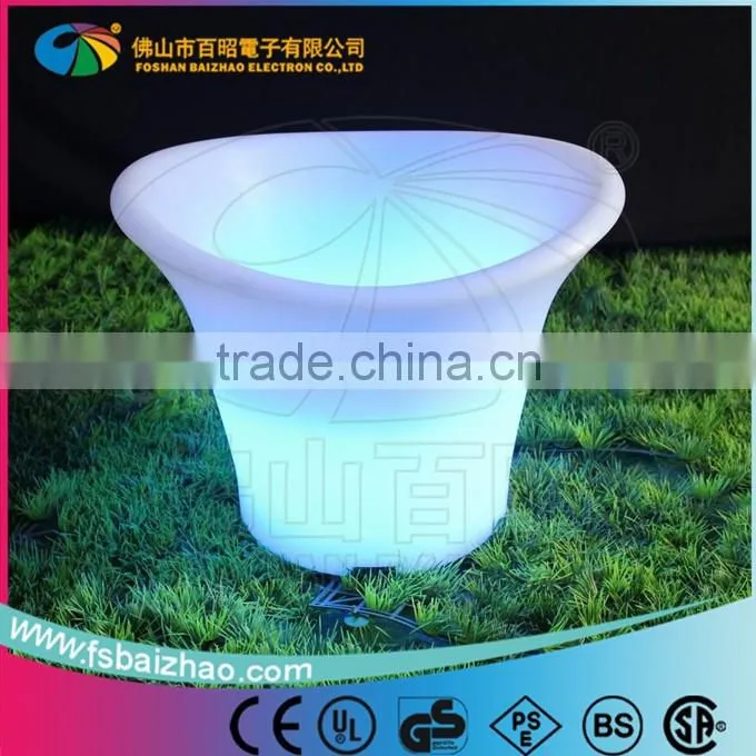 Durable LED Ice Bucket For Beer / Lighting Wine Cooler Pot With Shining Light