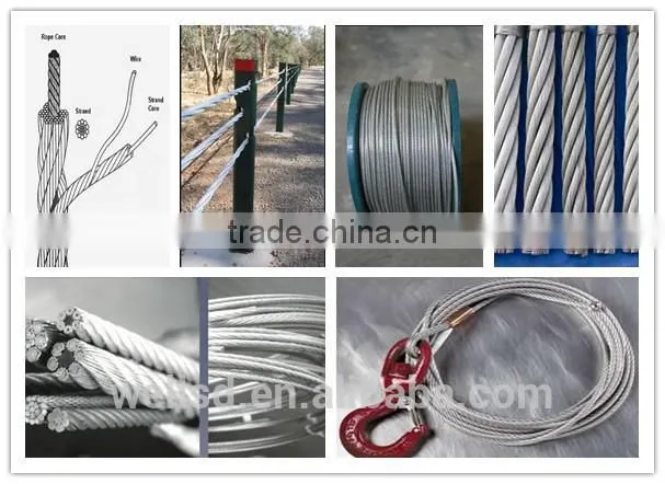 elevator steel wire rope/high quality steel wire rod/stainless steel wire with free samples