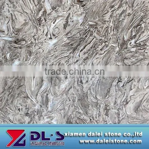 Polished jinqian flower marble tile