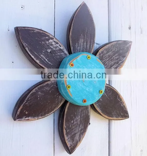 rustic wooden flower wall art summer decor