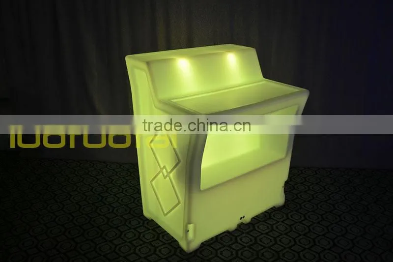112CM High PE plastic big size LED Bar Counter,Portable Bar corner, Lighted Bar Counter LTT-BC06A