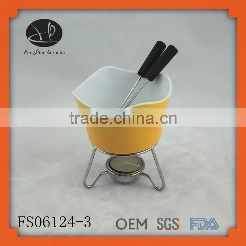 mini chocolate fondue cups, iron cheese pot /cheese fondue
