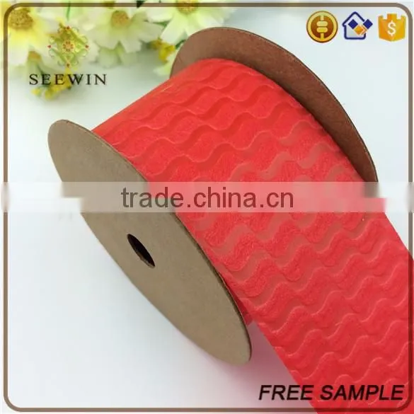 beautiful decoration non-woven waved wired ribbon