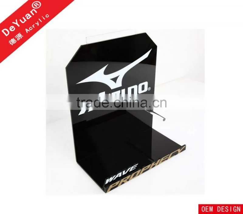 Top Grade Black Acrylic Shoes Display Stand