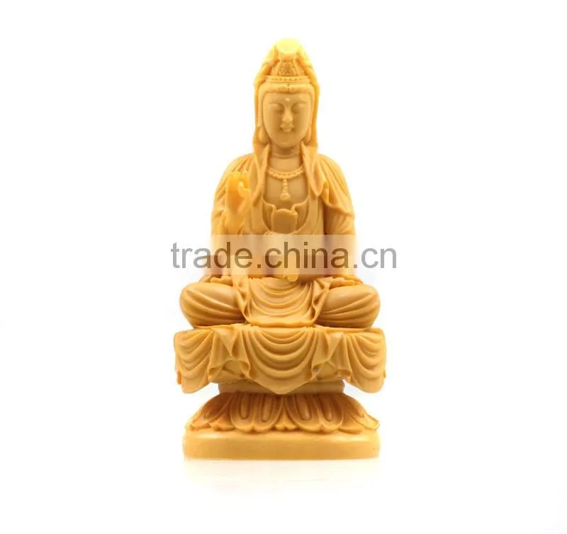 Ployresin Antique Gold Buddha Statue