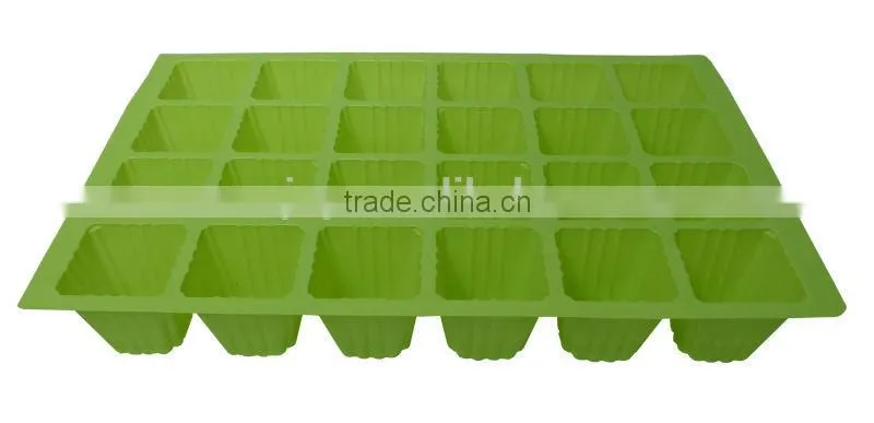 plastic flower pot tray for 24 holes