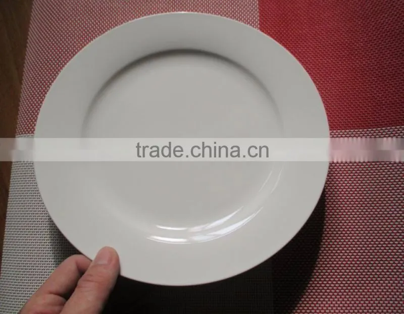 china supplier hotel hall event restaurant white cheap round ceramic plate set