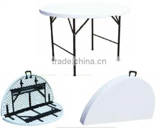 4ft folding plastic chair and round table