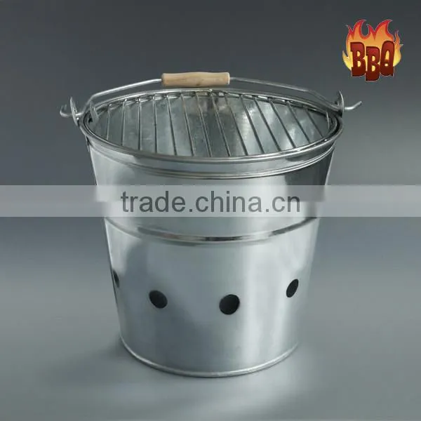 BBQ Bucket Charcoal Grill / Indoor or outdoor Charcoal bbq grill bucket