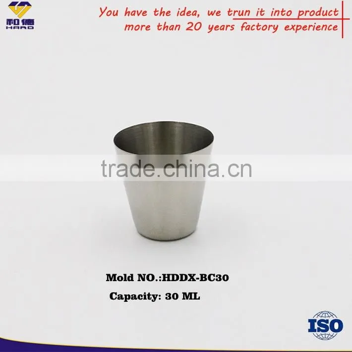 OEM Metal Tequila Shot Glasses Without Round Rim