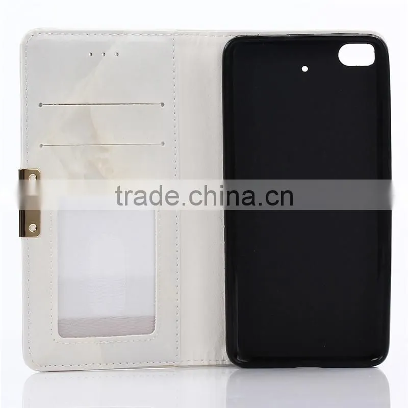 Noble design high quality marble PU card bumper/pocket cell phone case for Xiaomi
