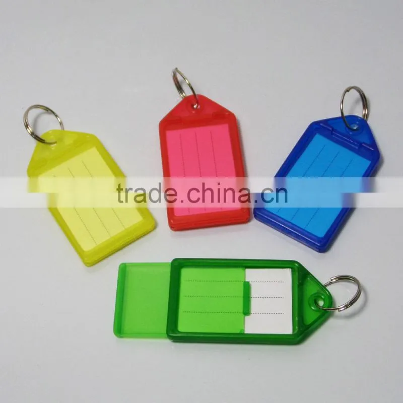 Hot-Sell cheap plastic blank keyrings