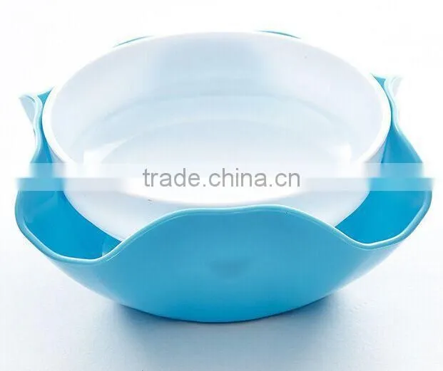 Household Multifunction 2 in 1 Plastic Food tray / Dry fruit tray