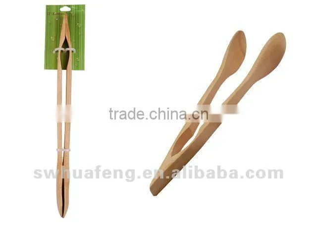 2017 Promotional 100% natural bamboo tongs