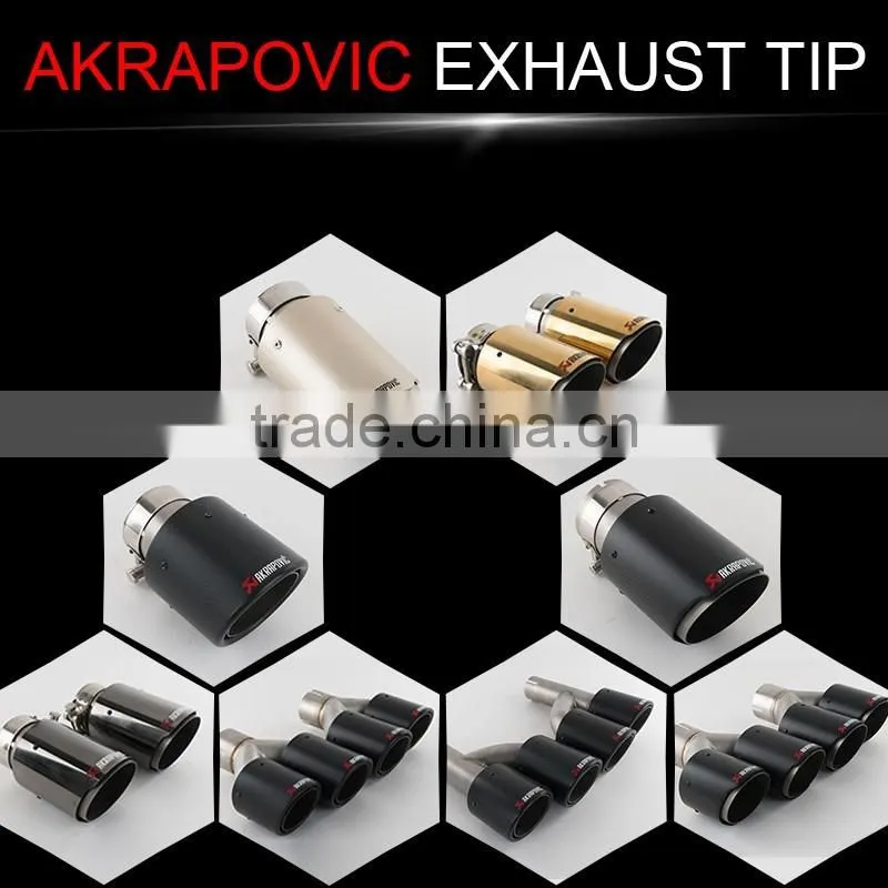 auto exhaust tip carbon fiber akrapovic
