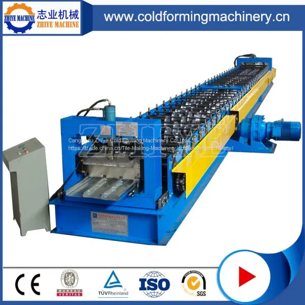 Fully Automatic Yellow Zinc Floor Decking Steel Cold Roll Forming Line