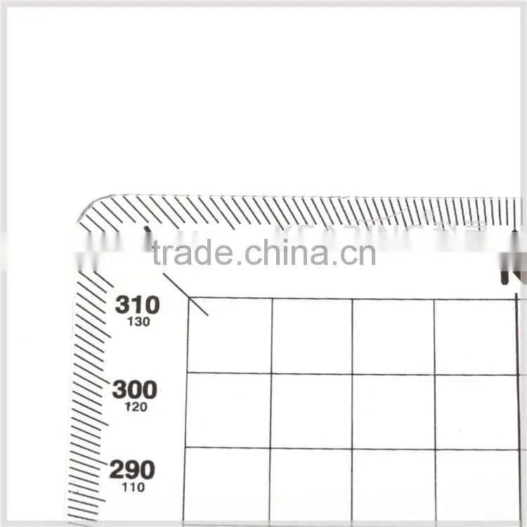 Navigational grid protractor - square nautical protractor / flexible plastic protractor plotter ( 1 mm ) # KPP-5