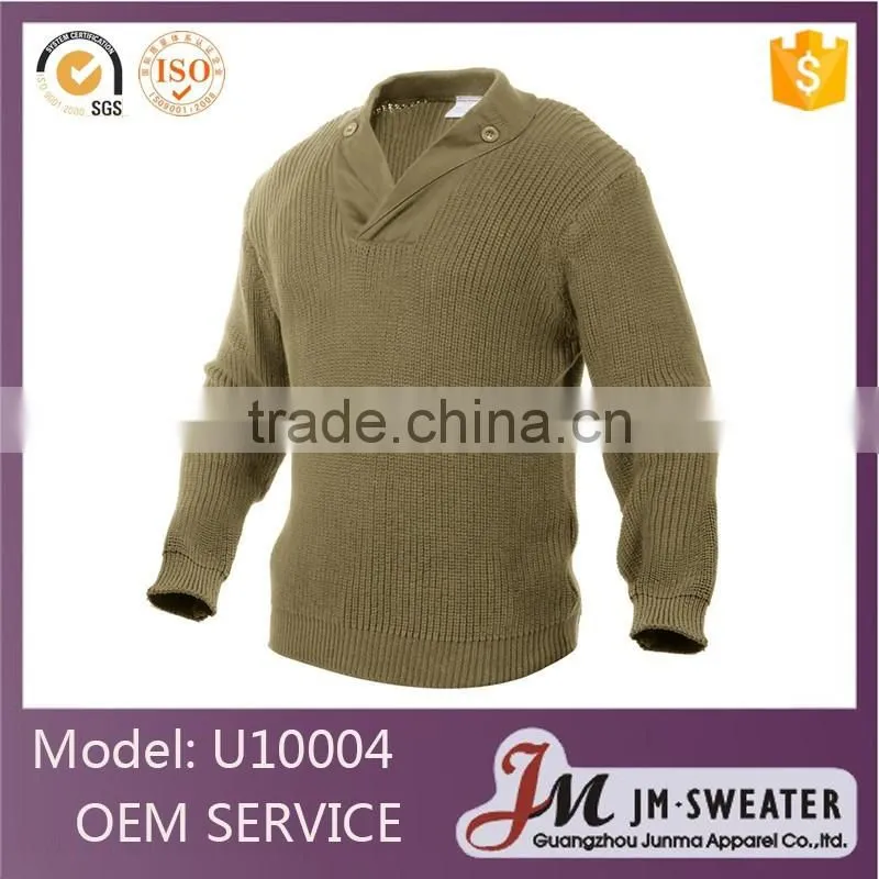 Wholesale top quality mens pullover sweater custom military uniform
