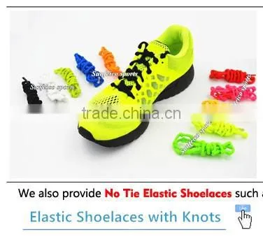 Brown No Tie Stretch Shoelaces - Untied Flat Elastic NO-TIE Shoelaces For Disabled with Special Need - 10 Colors