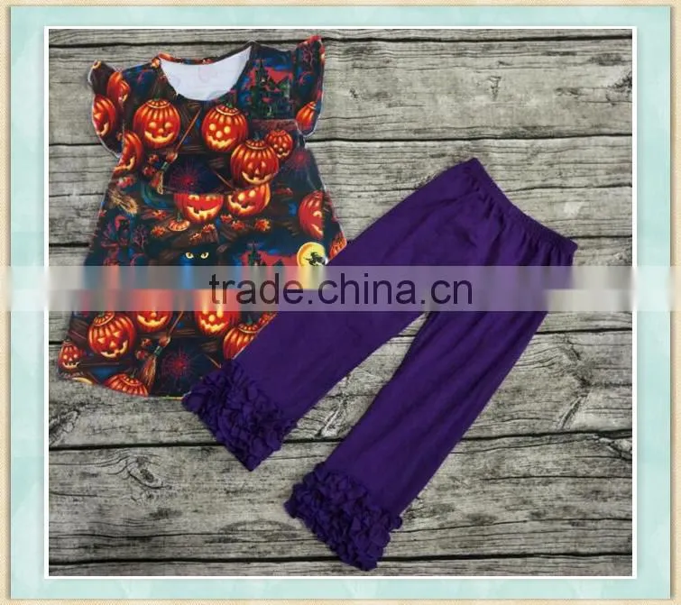 2017girls boutique clothing baby girls Halloween clothing Factory price wholesale sales baby clothing