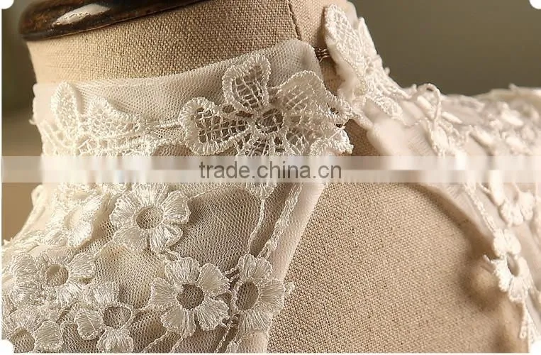 Latest Girl Wedding Dress With Bubble Skirt White Girls Princess Dress Short Sleeve For Birthday Kids Clothing NP-G-GD905-70