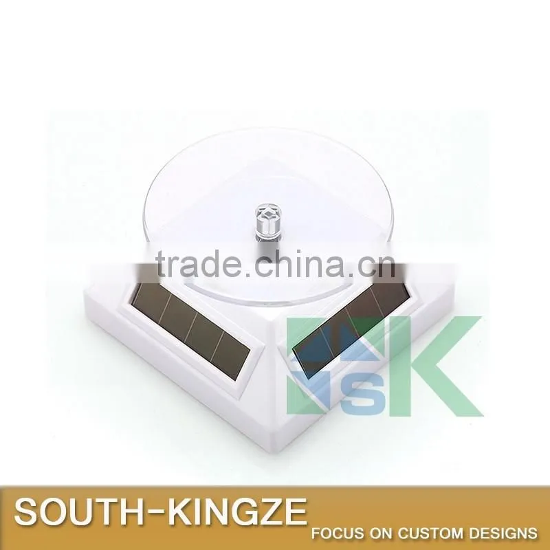 Skid Proof Acrylic Plate Rotating Black,Silver,Gold Chrome Sunshine Power Display Case