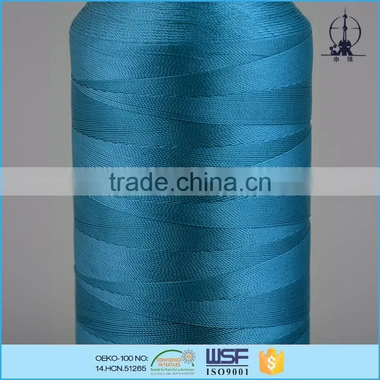 Wholesale high strengh polyester bag sewing thread 420D/3