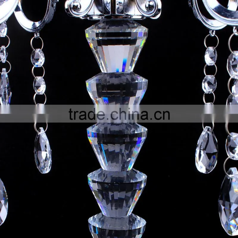 high quality 5 arms crystal centerpieces votives candle holders suitable for wedding decoration