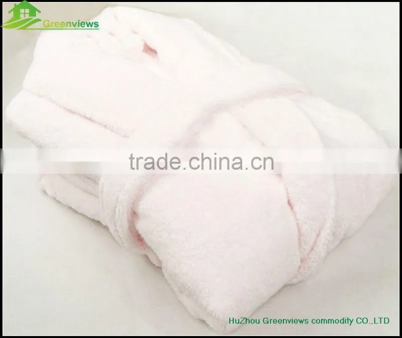 Factory customize women's 100% cotton bathrobe hotel cotton robes thicken bath robe,night robes for winter