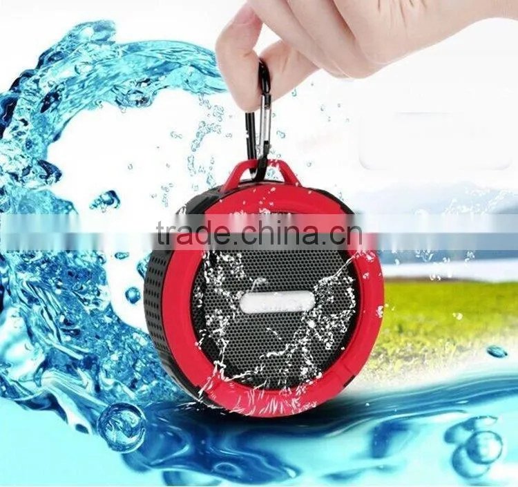 Waterproof and Shockproof Bluetooth Wireless FM Stereo Speaker For iPhone SmartPhone Tablet PC