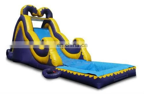 inflatable backload water slide with pool