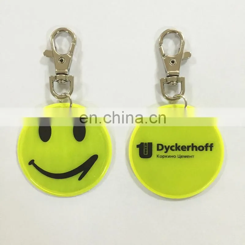 CE Promotion gifts reflective metal keychain
