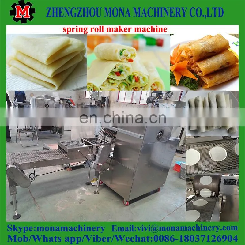 automatic dumpling skin machine / spring roll wrapper making machine with high quality
