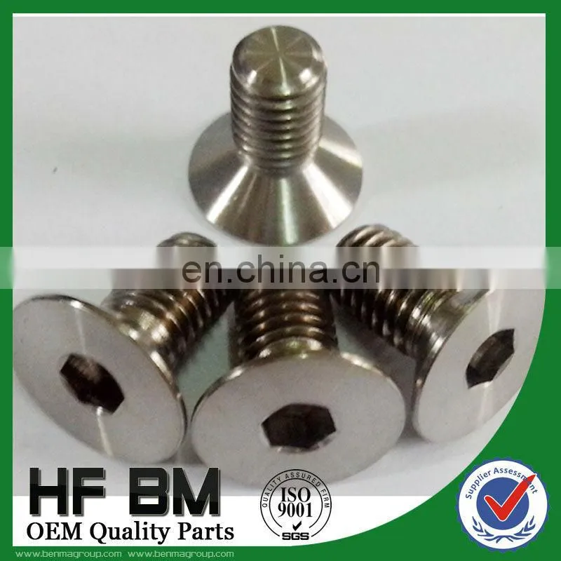 Motorcycle pan head bolt,stainless steel round head bolts,m6 countersunk bolts