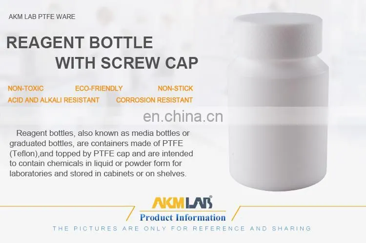 AKM LAB PTFE Reagent Bottle With Screw Cap