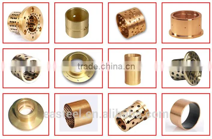 Low resistance self-lubricant sleeve bush bronze bushing,copper guide bearing , brass flange bushing
