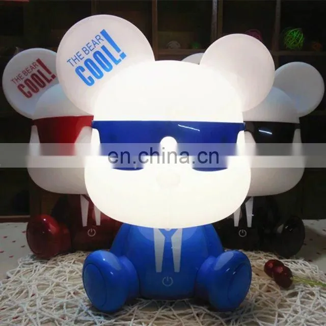Cool bear led 3 adjustable touch switch night lamp for child