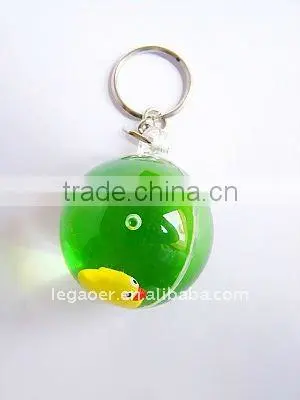 Acrylic Keychain With Sand Timer For Promotion Gifts