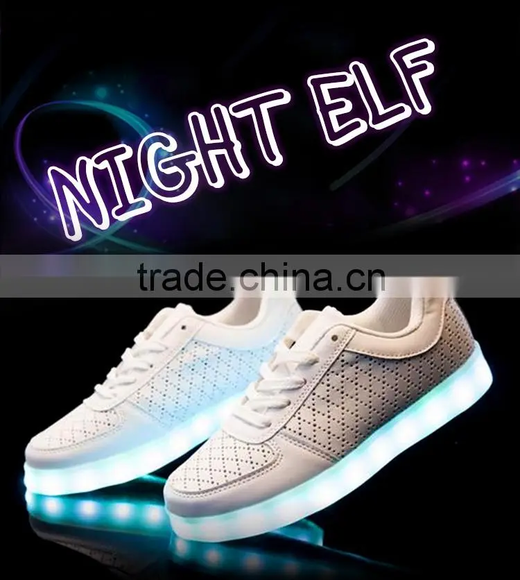 Factory price wholesale USB charge adults LED shoes/LED light up shoes sneaker