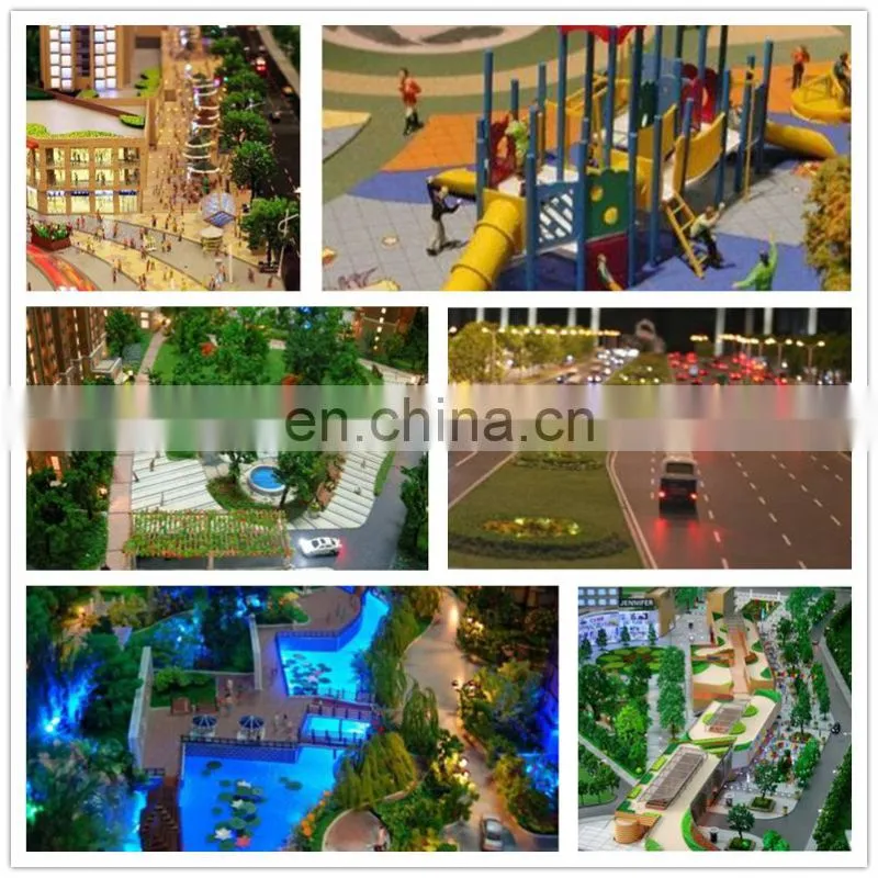 Dinosaur park architectural maquette for real estate & construction display with miniature people
