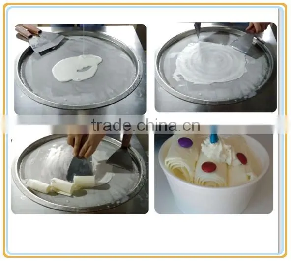 Double Pan Fried Ice Cream Machine / Ice Pan Ice Cream / Ice Cream Cold Plate