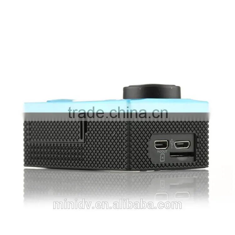 2.0inch lcd 30 meters waterproof wifi sport camera 4k ultra hd 15fps with 170 degree wide shoot angle, 2.7k@30fps & 1080p@60fps
